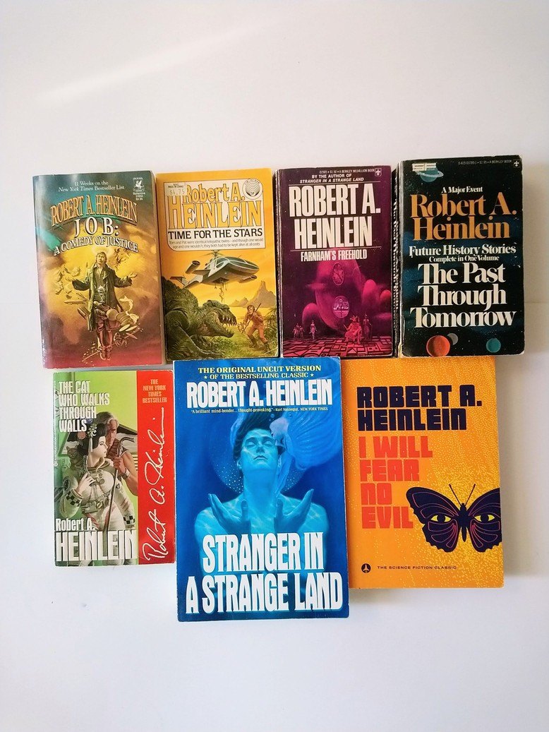 Robert A. Heinlein books!