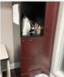 Solid Wood Wardrobe / Filing Cabinet