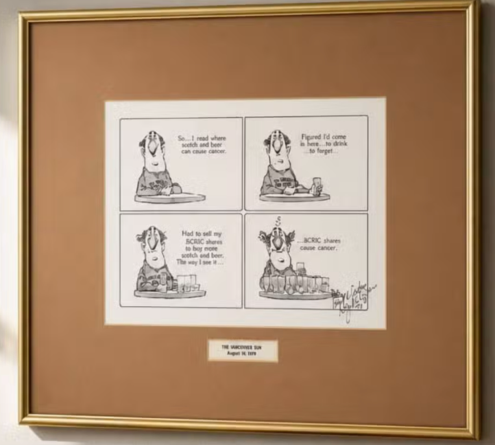 Roy Peterson Signed Original Political Cartoon