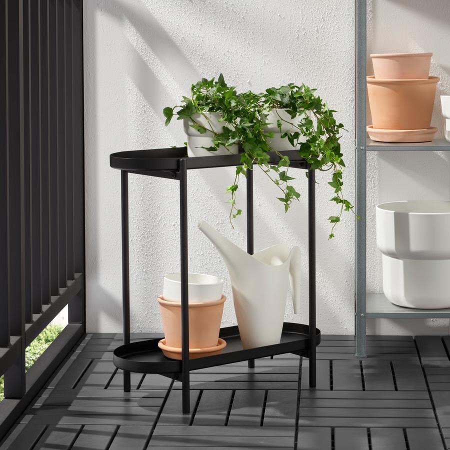 OLIVBLAD Plant stand, indoor/outdoor black, 56 cm (22 ") - photo 3