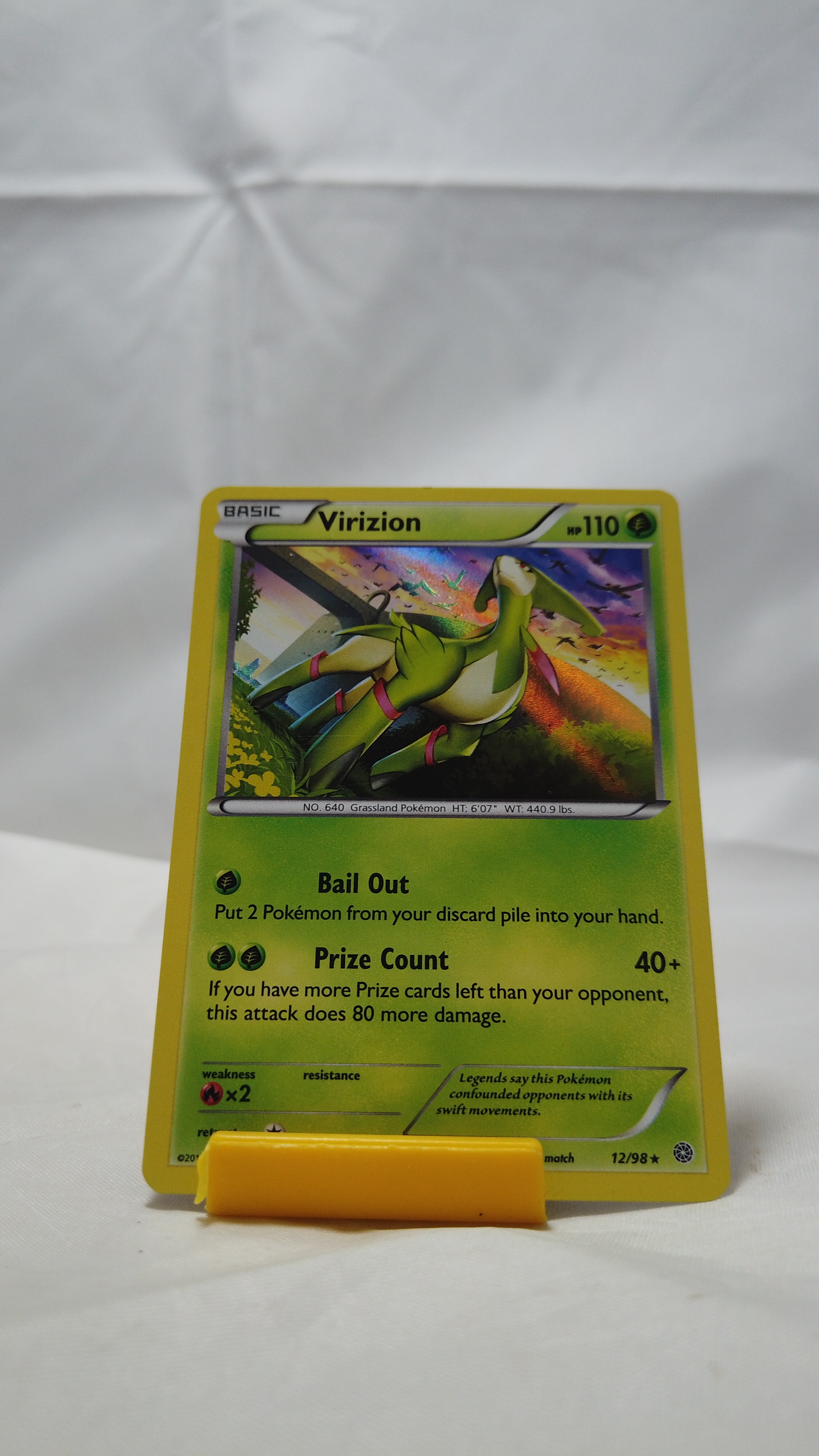 Pokemon Virizion 012/098 Ancient Origins Holo Rare NM