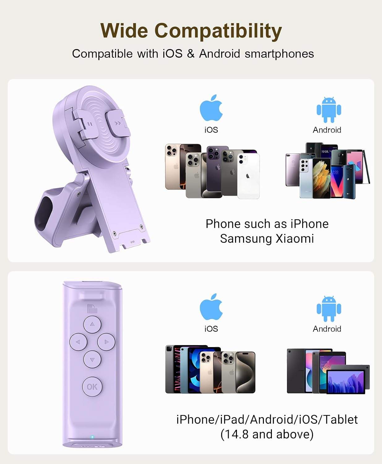 Jimzoo Remote Control for TikTok, Page Turner, Camera - photo 2