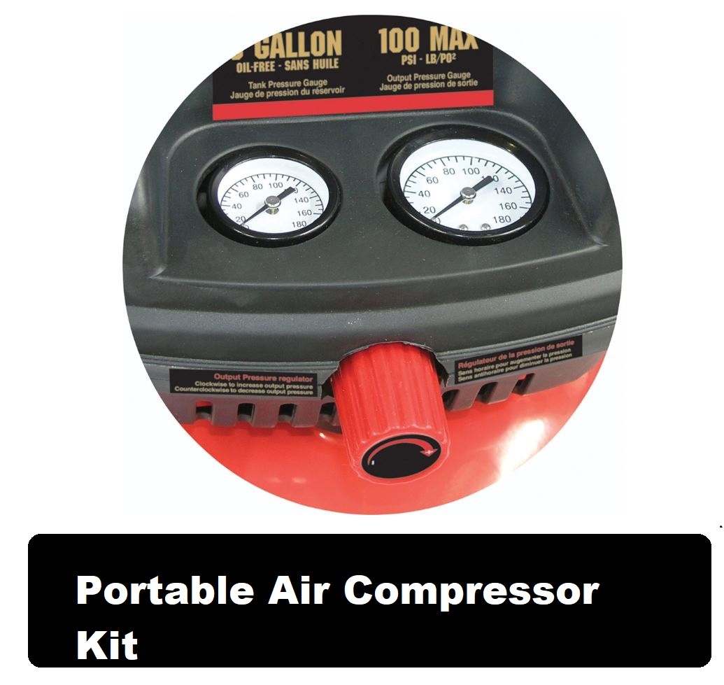 Portable Air Compressor Kit - 3 Gallon - photo 3