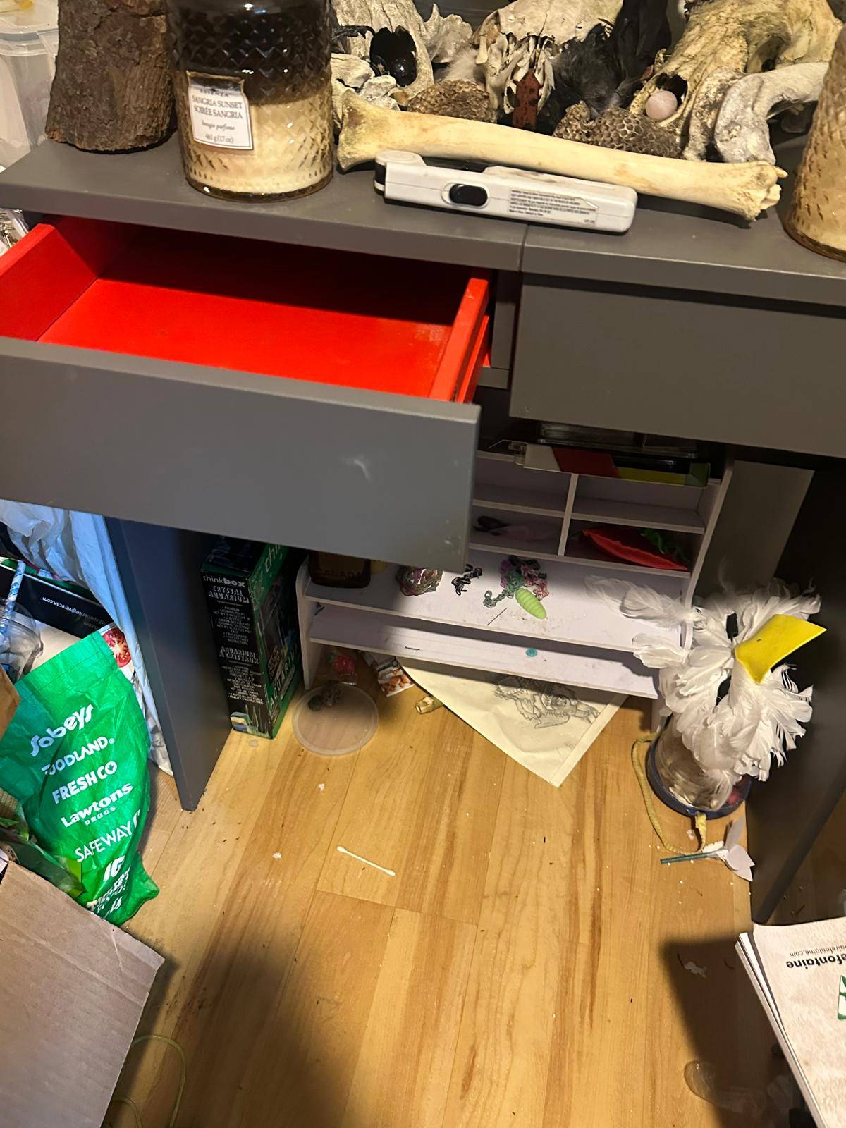 IKEA Grey Vanity Desk