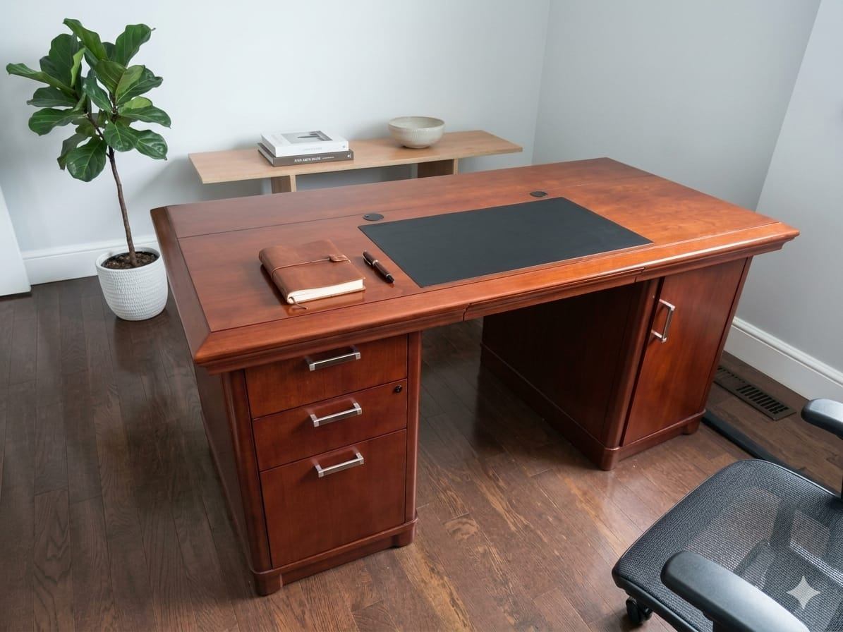 Gorgeous Solid Wood Executive Office Desk