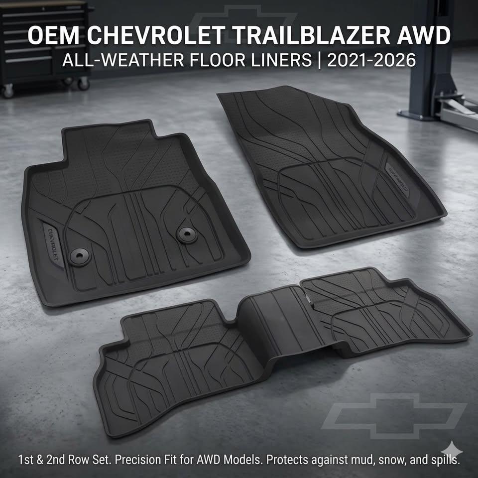 OEM CHEVROLET TRAILBLAZER AWD 2021-2026 1ST2ND ROW FLOOR LINERS