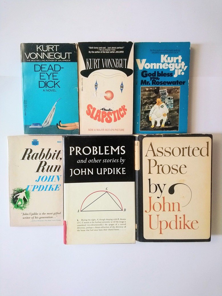 Kurt Vonnegut / John Updike books!
