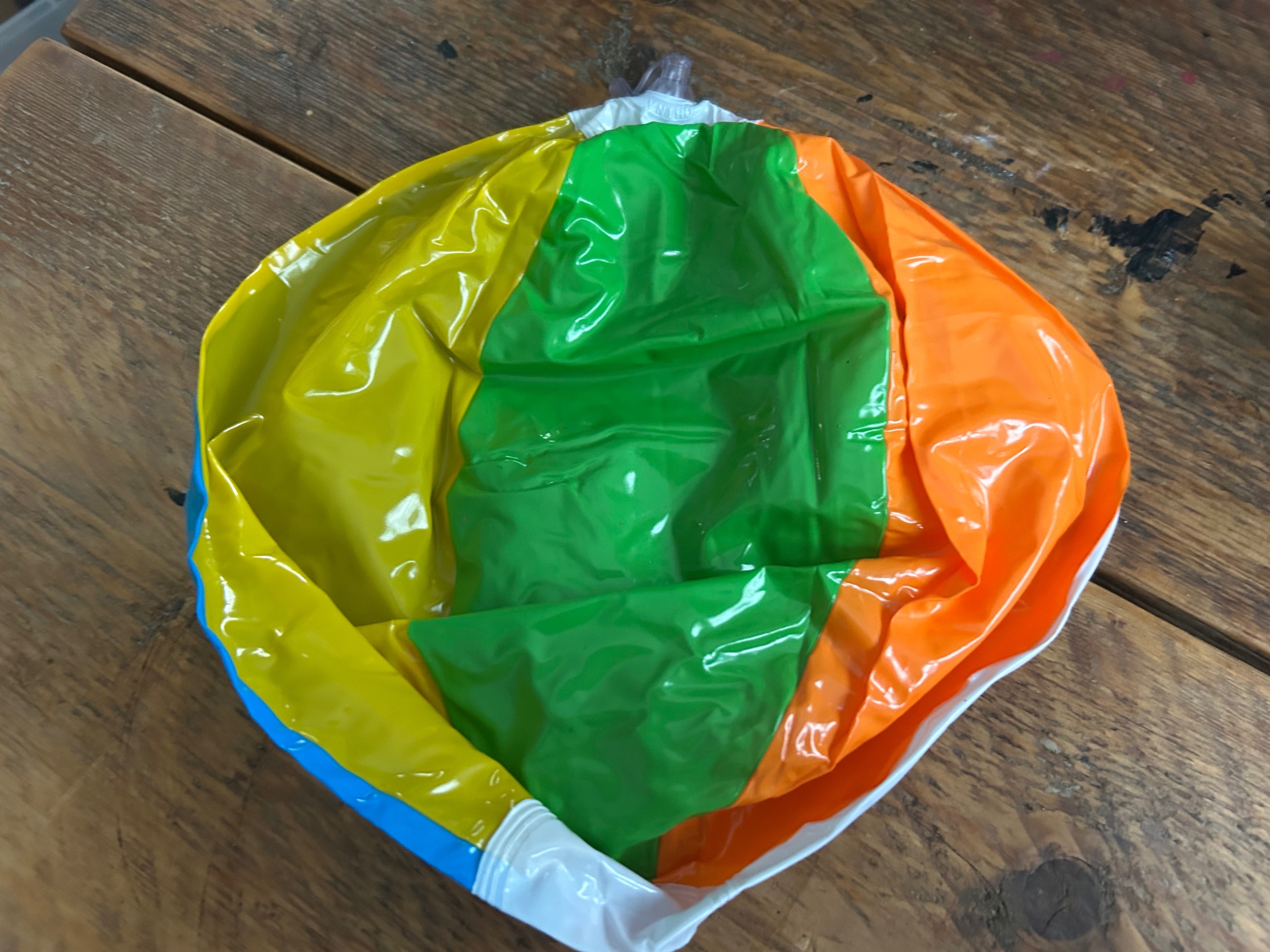 12" Inflatable Colourful Striped Beach Ball
