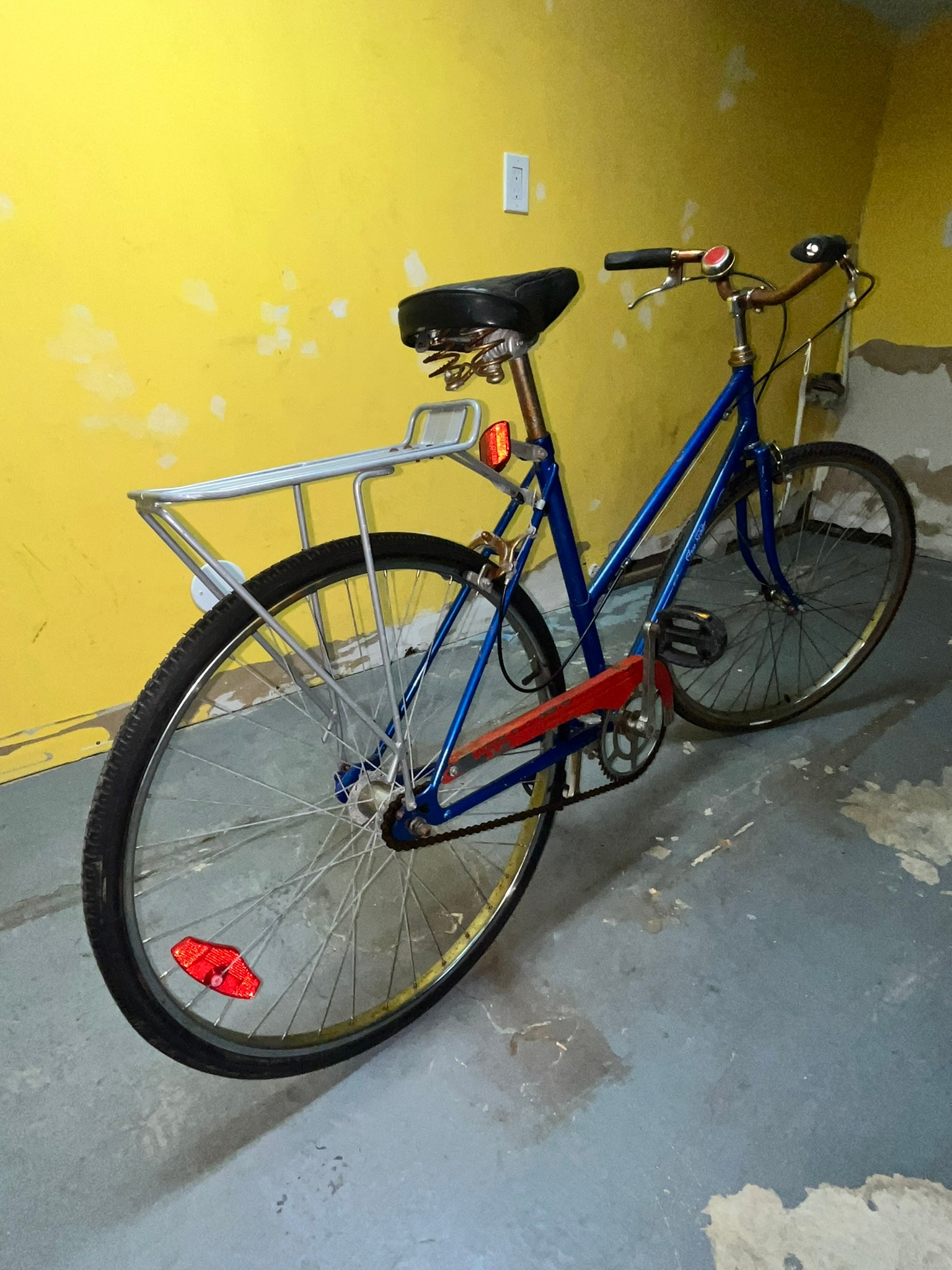 Used Blue Cruiser Vintage Bike with Rear Rack - photo 2