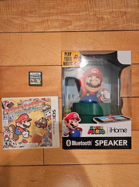 Mario DS Games + Mario Wireless Speaker