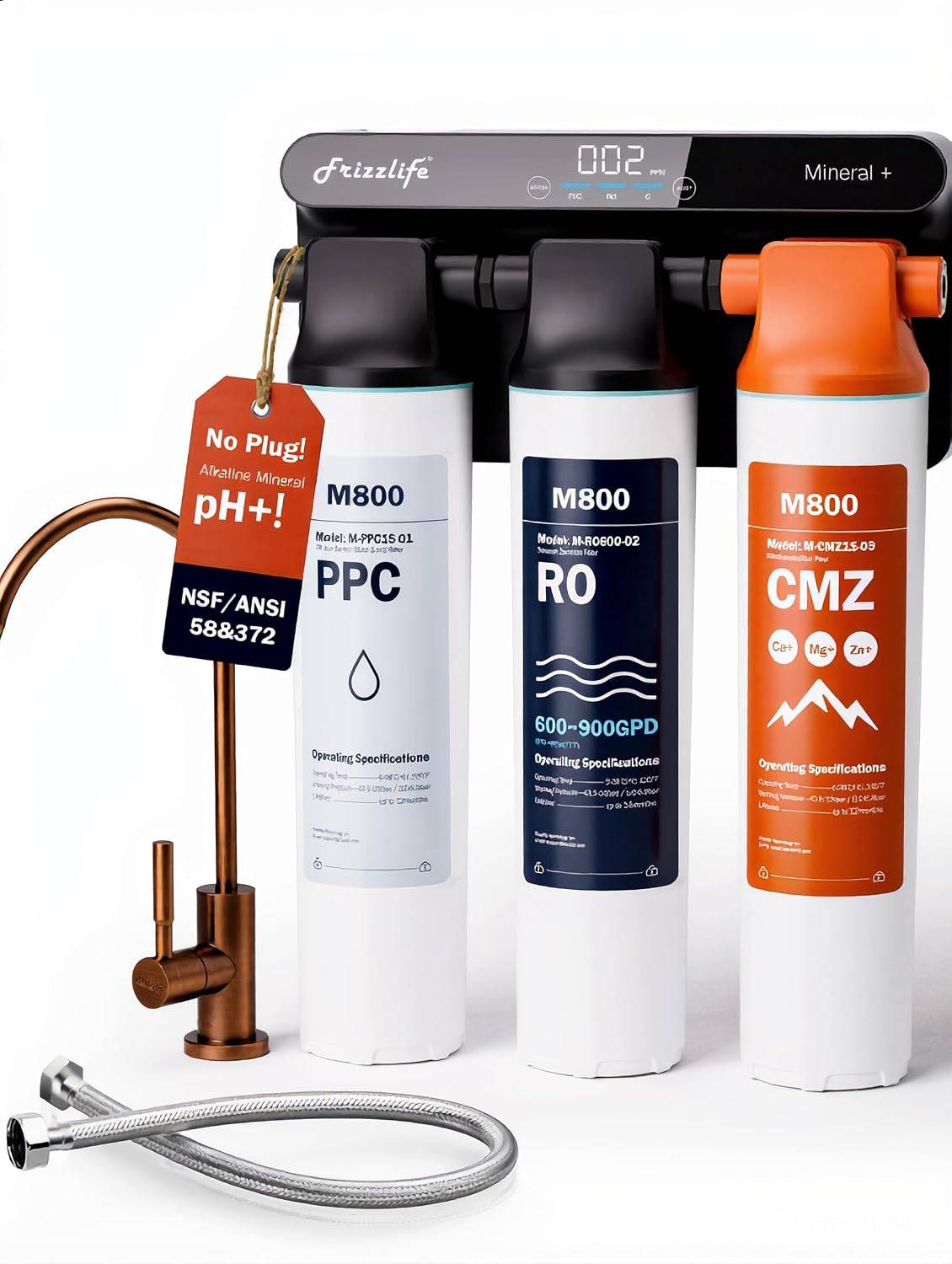 Brand New Frizzlife M800 Mineralized RO System