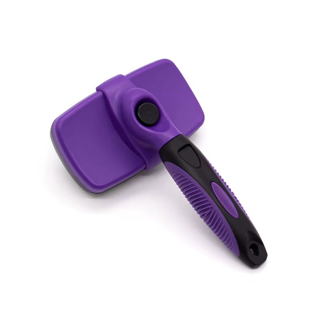 Pet Massage Grooming Brush with Self-Cleaning Button