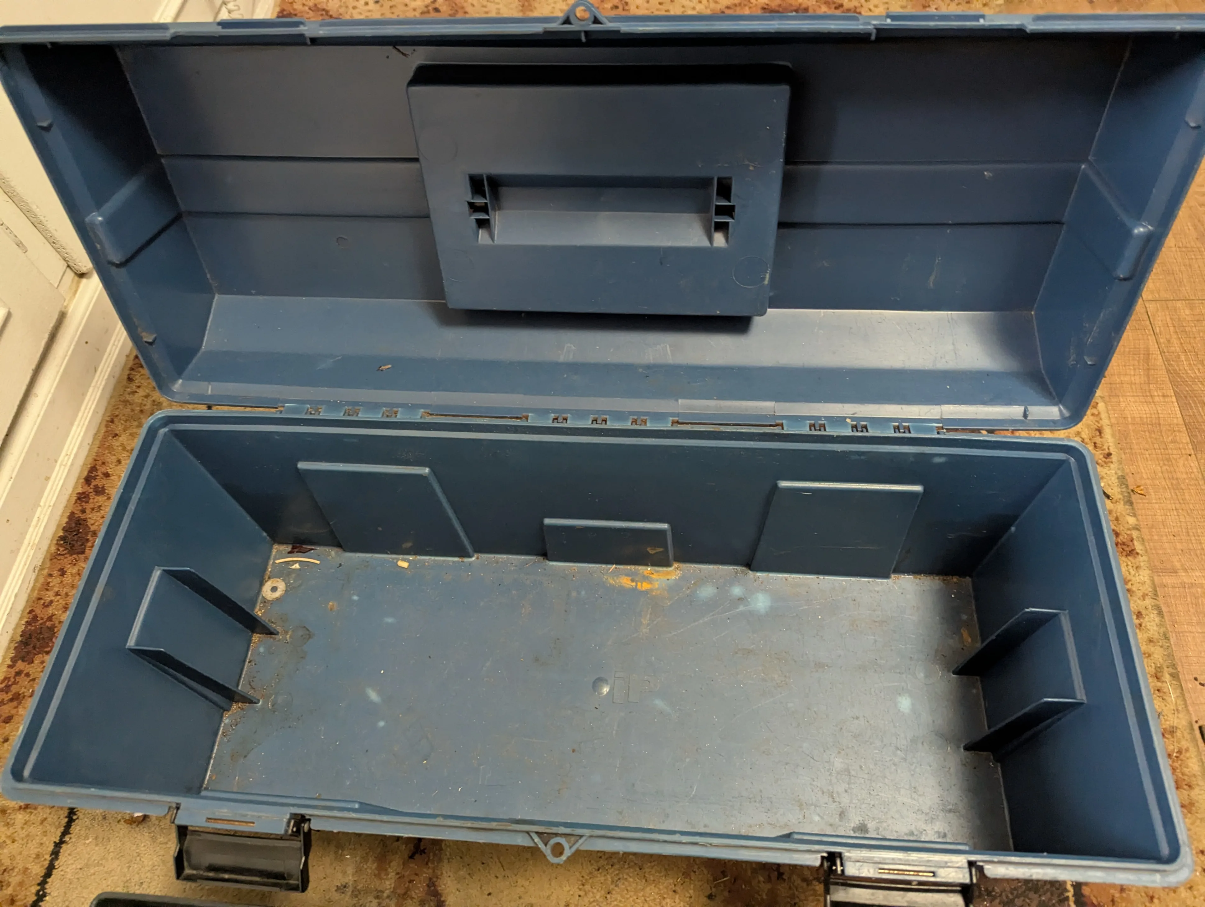 Large Plastic Blue Tool Box - photo 3