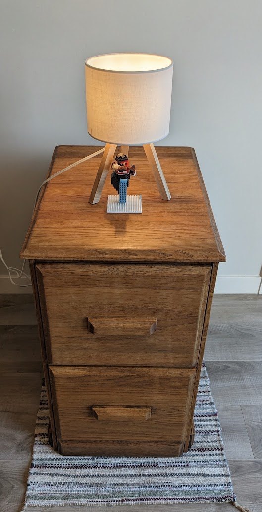 Solid Oak 2-Drawer Filing Cabinet | Solid Wood Storage Cabinet - photo 2