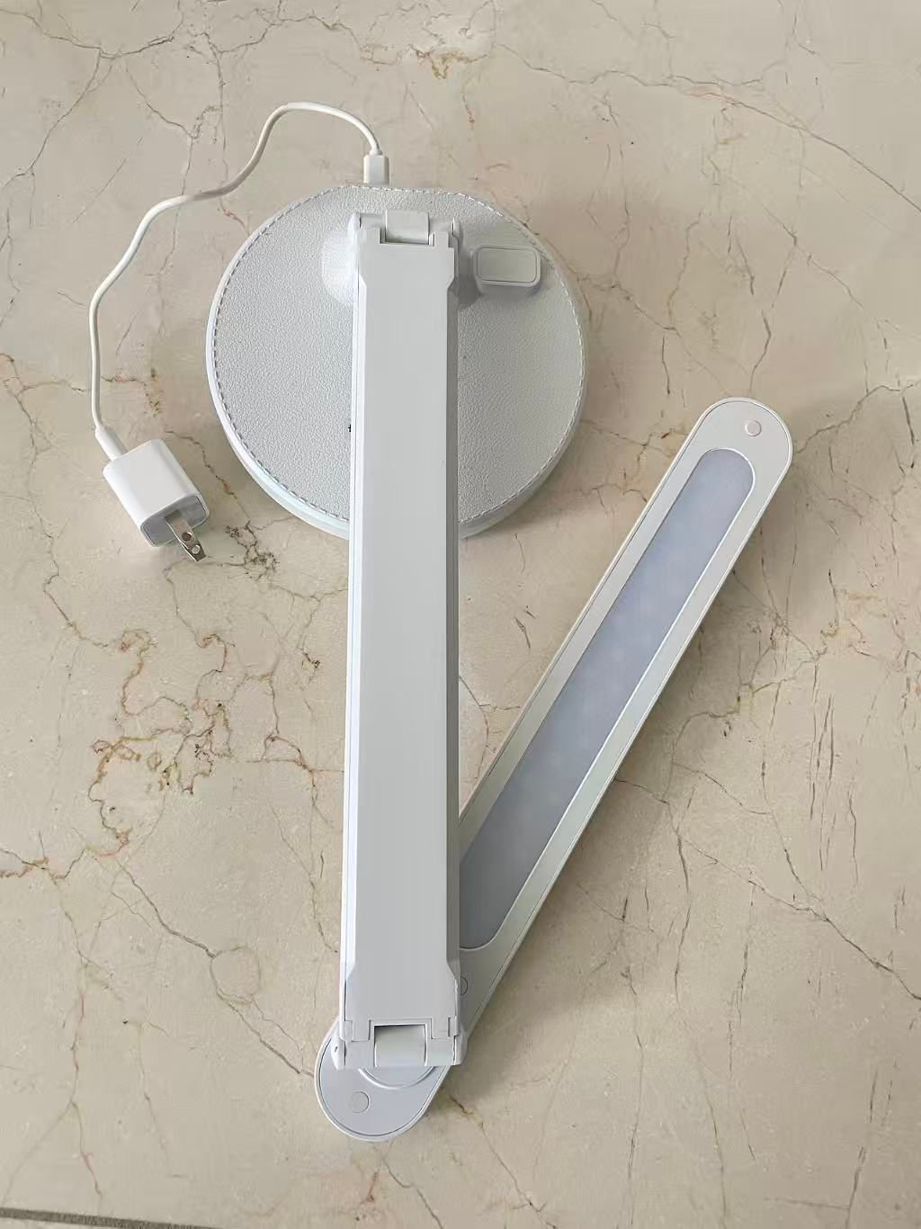 White LED Desk Lamp with Charger - photo 4