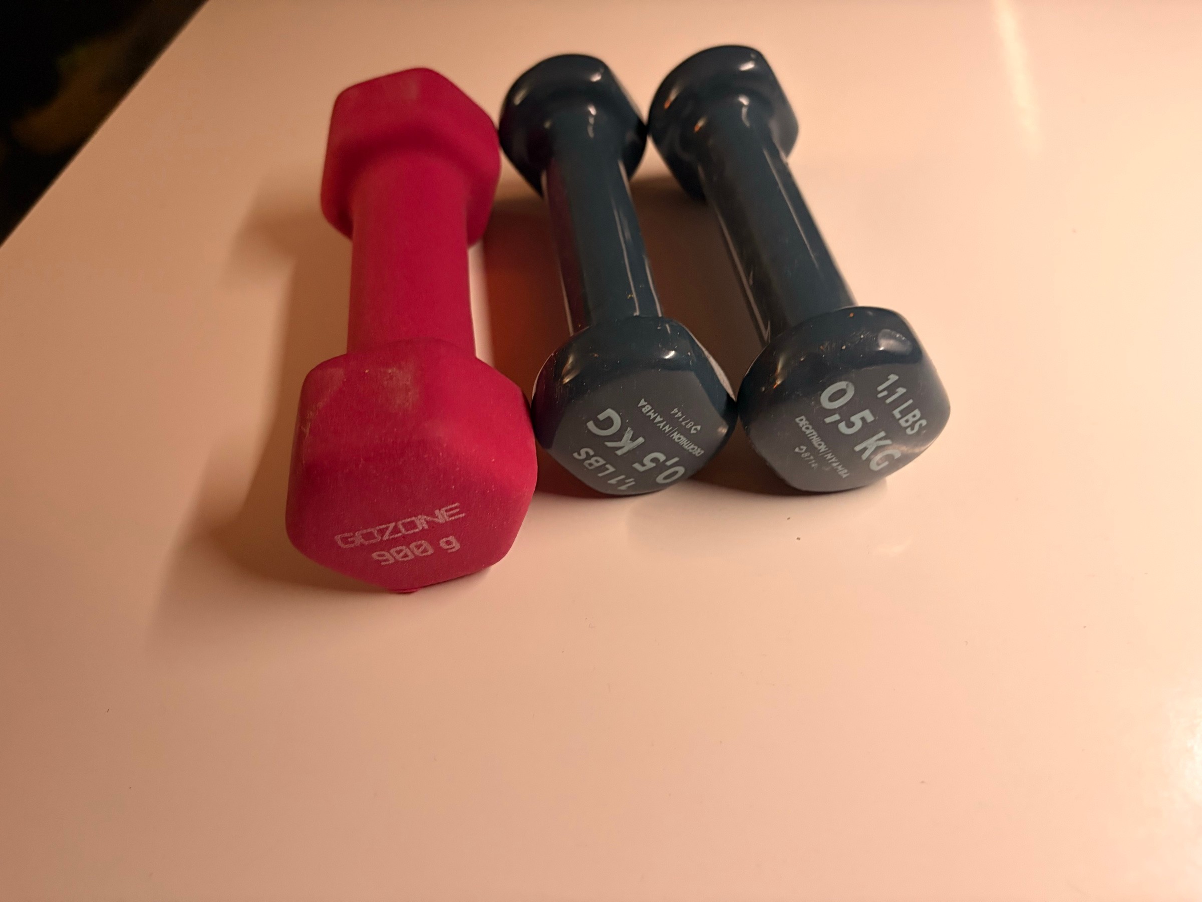 Small dumbbell set - GoZone 2lb + 2x 1.1lb