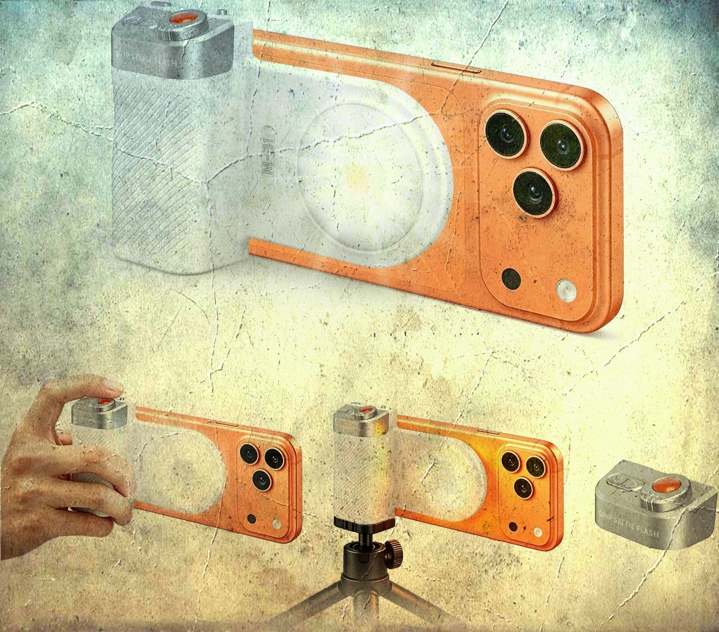 Clip-On LED Light and Flash for Phones