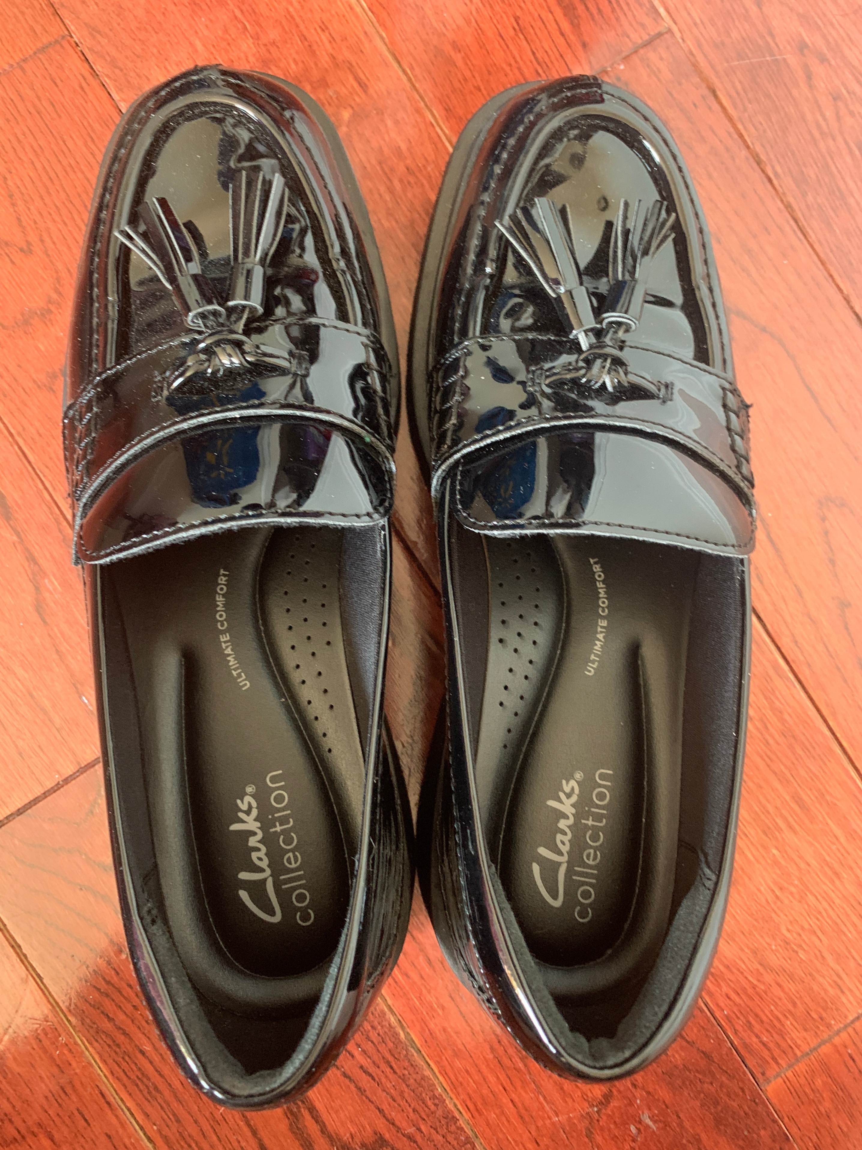 New Clarks Black Loafers