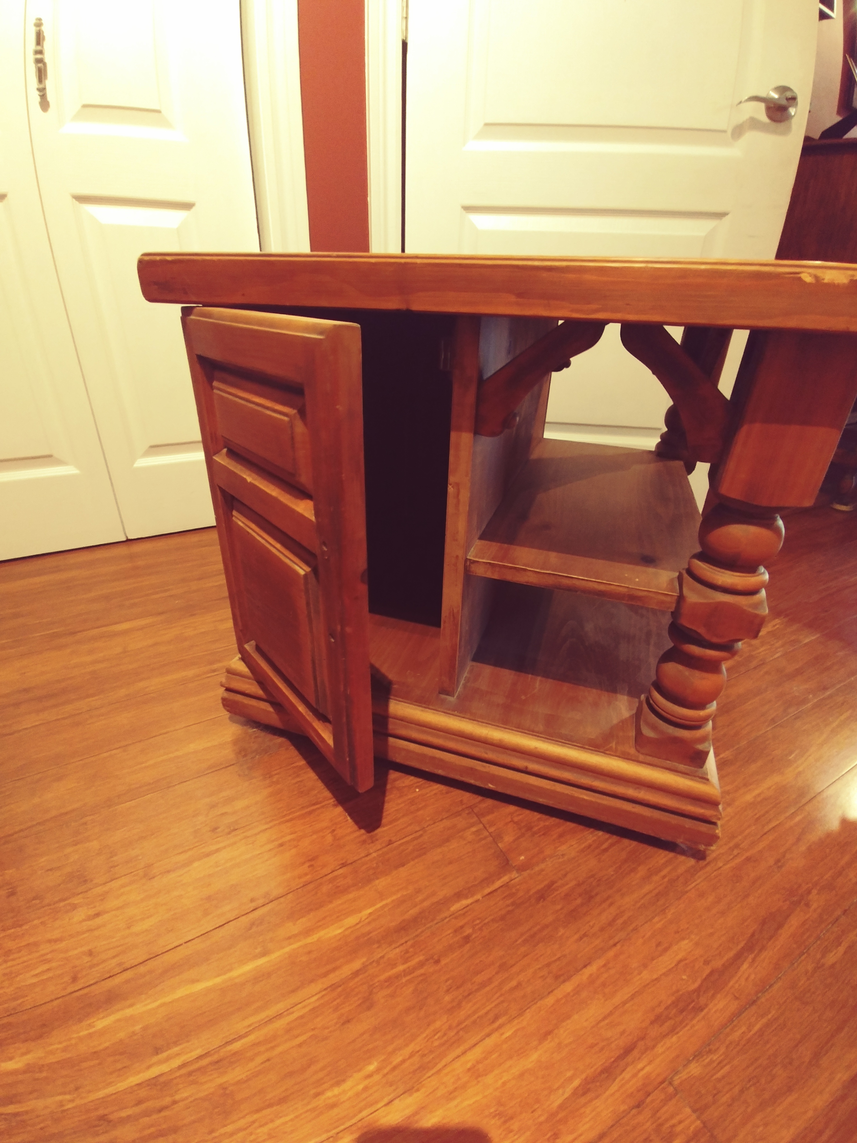 Vintage Solid Wood Storage Table