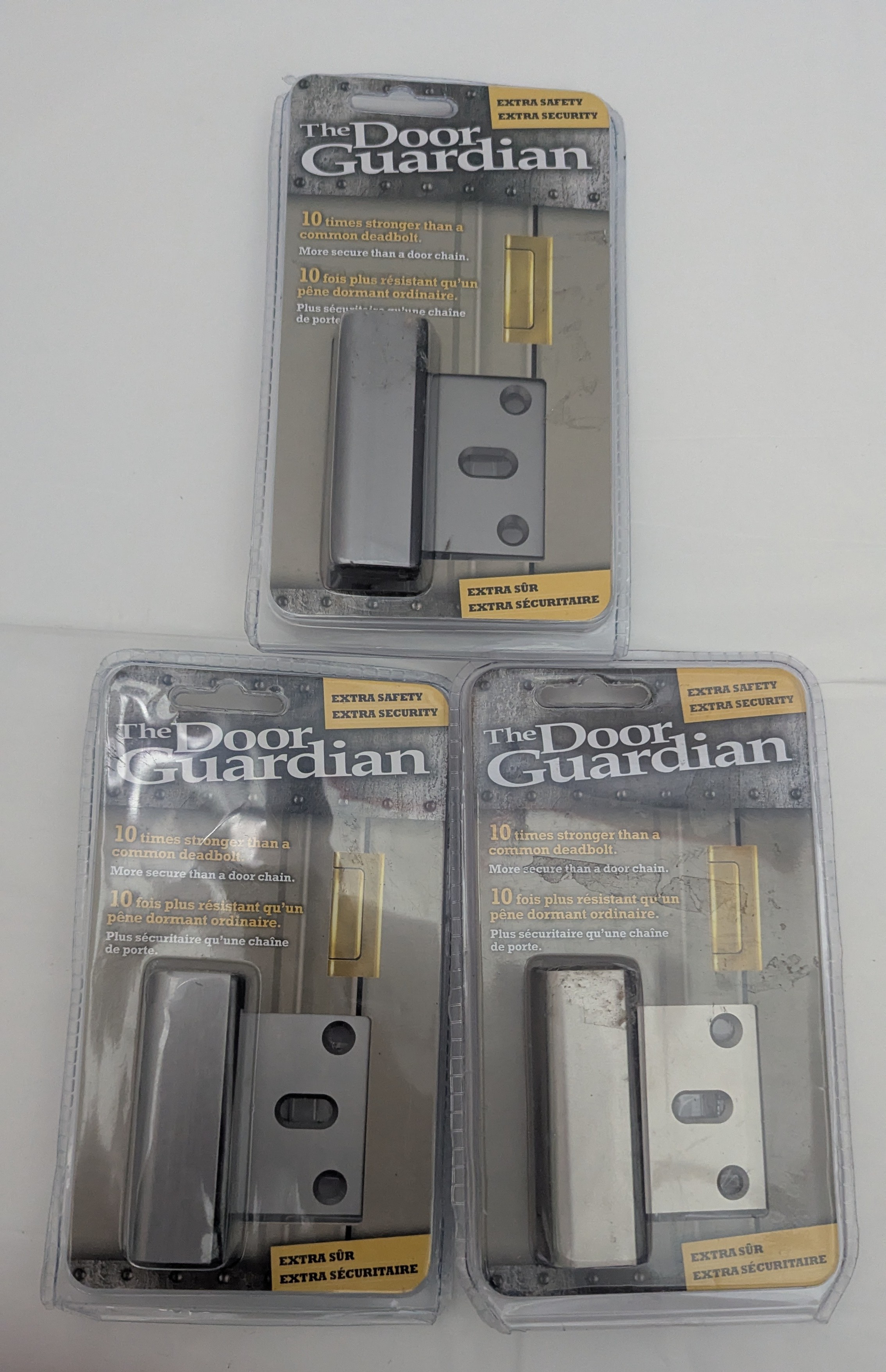 3pc Door Guardian Childproof Security Lock Inward Swinging Doors