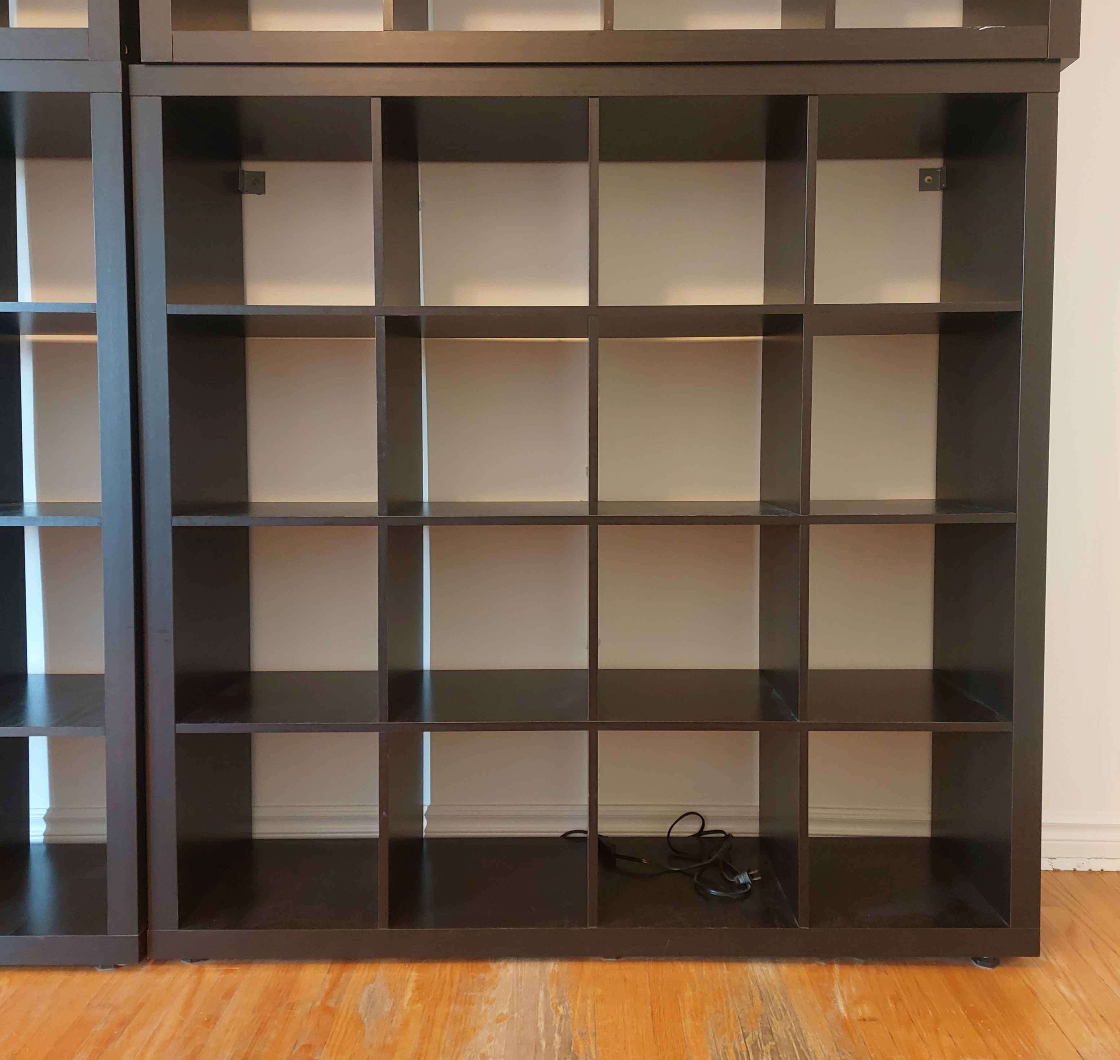 black Ikea Kallax shelving - photo 4