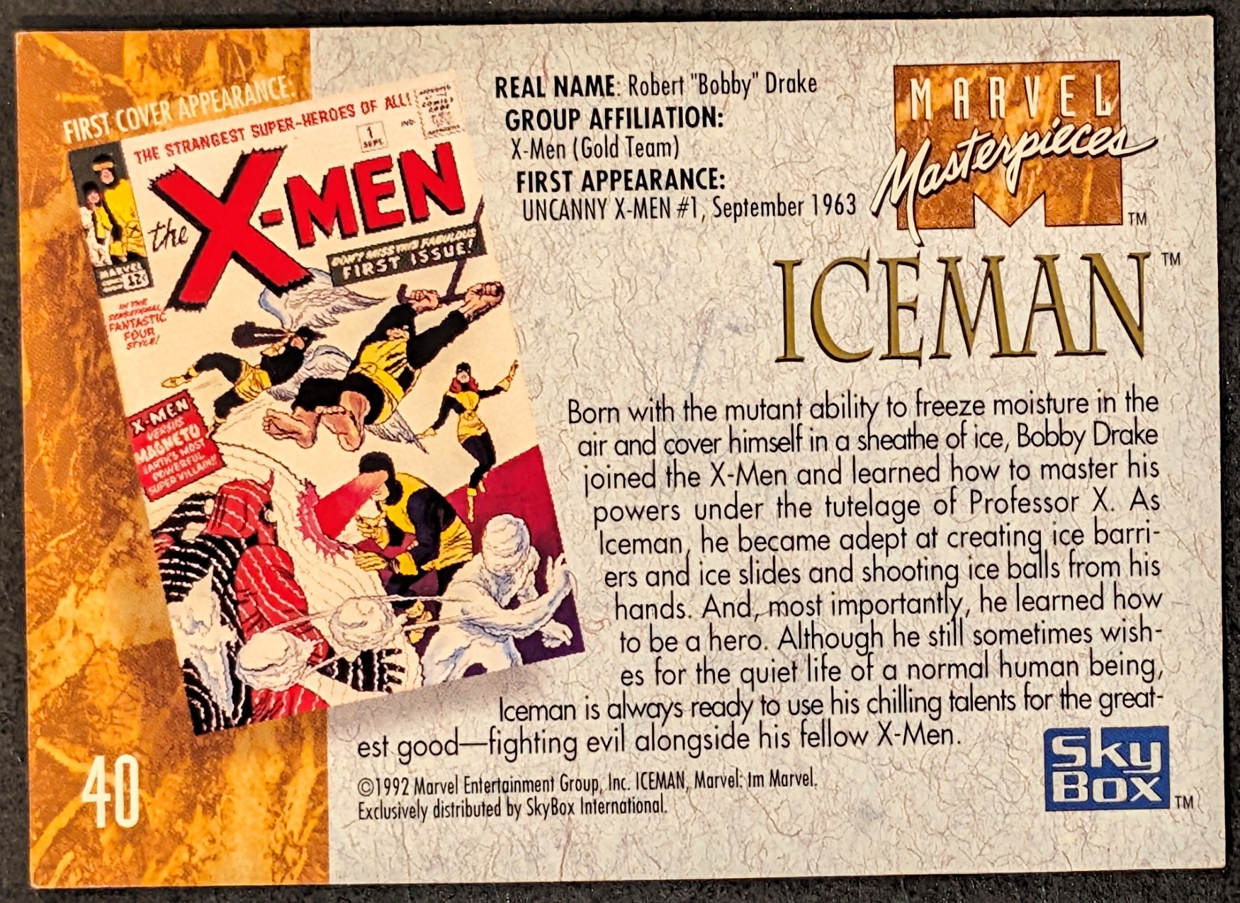 Iceman Trading Card - photo 2