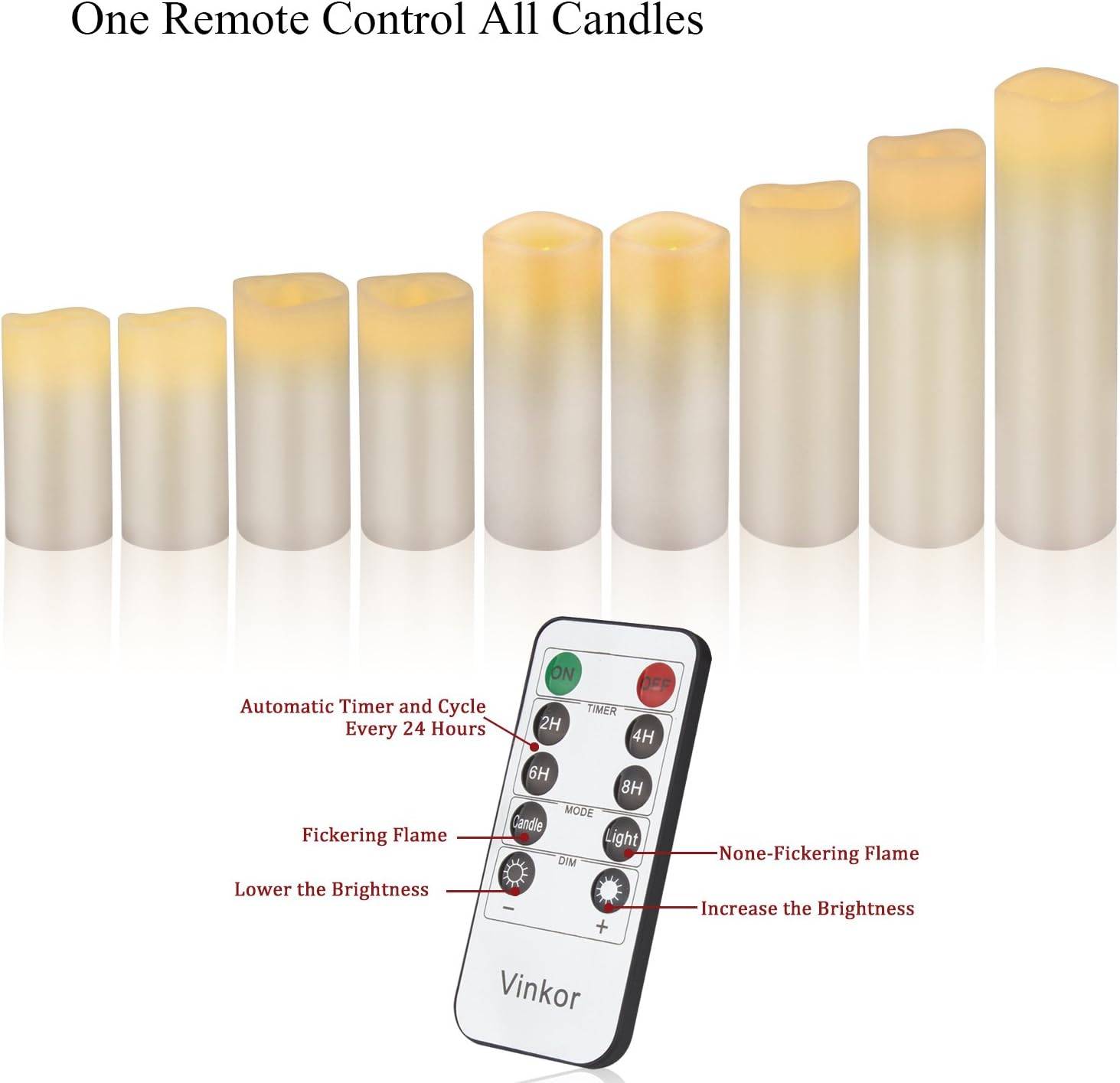 Flameless Battery Operated Candles 9 Pack - photo 5