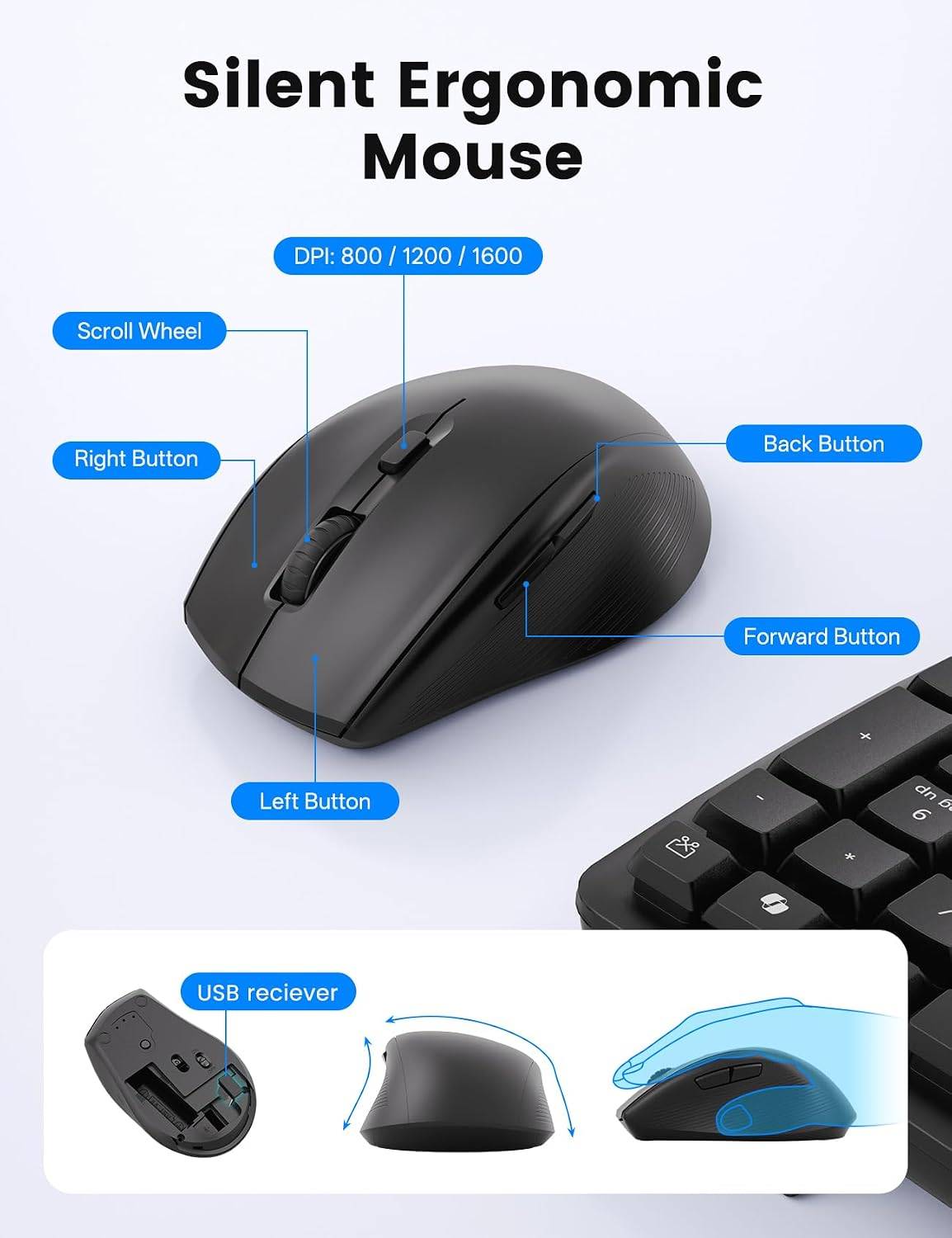 Wireless Keyboard and Mouse Combo - photo 3