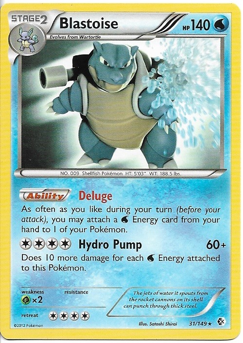 Pokemon Blastoise 31/149 Boundaries Crossed Non-Holo LP