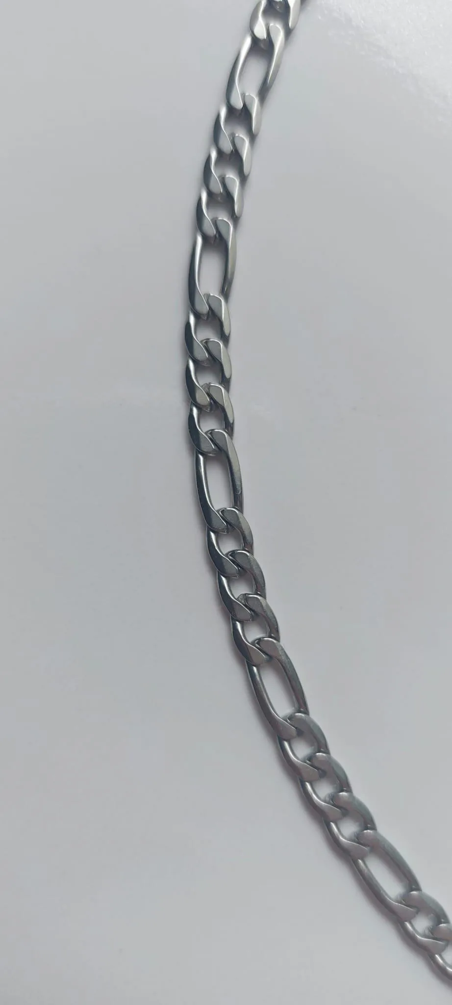 Men’s Thin 3mm Stainless Steel Figaro Chain Necklace – 20.25" - photo 3