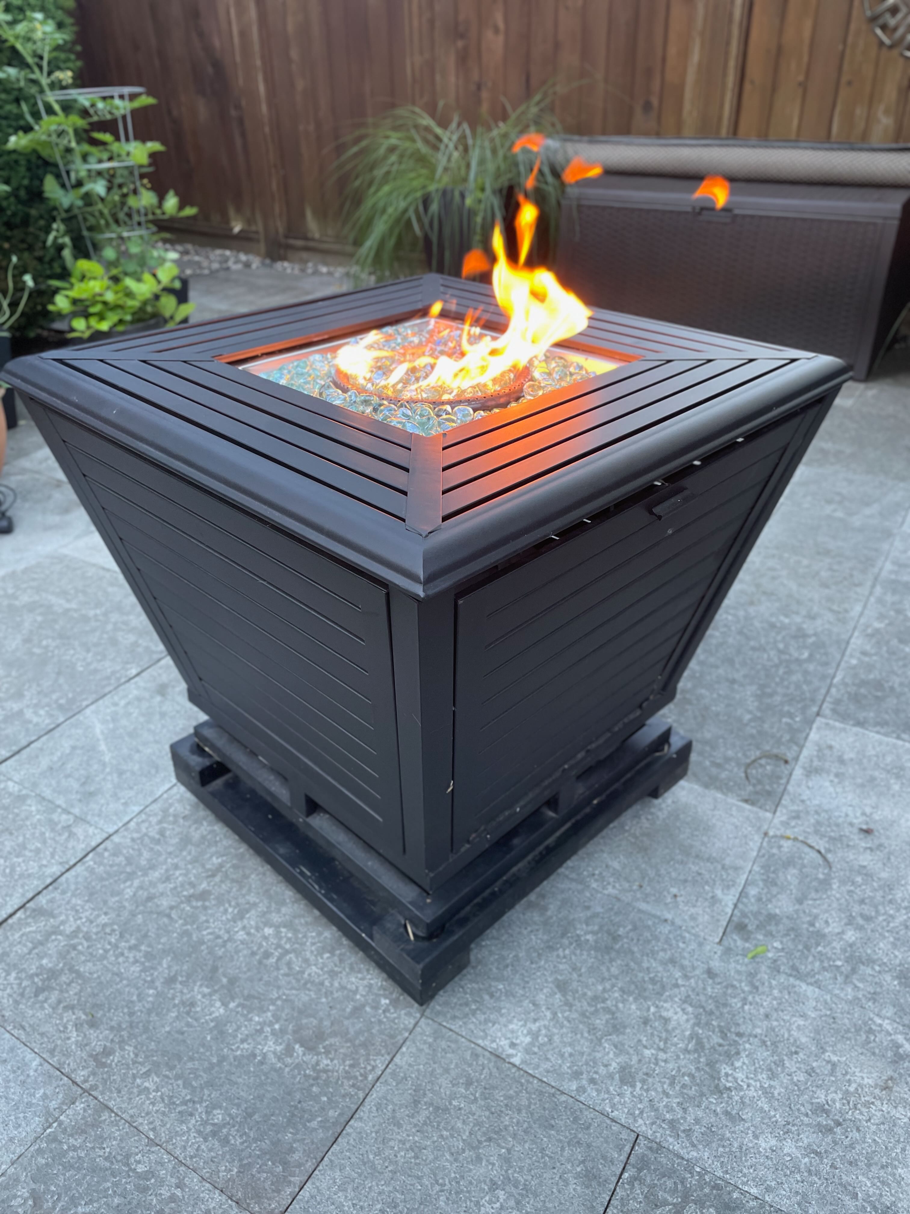 Gas Fire Pit **HARDLY USED**