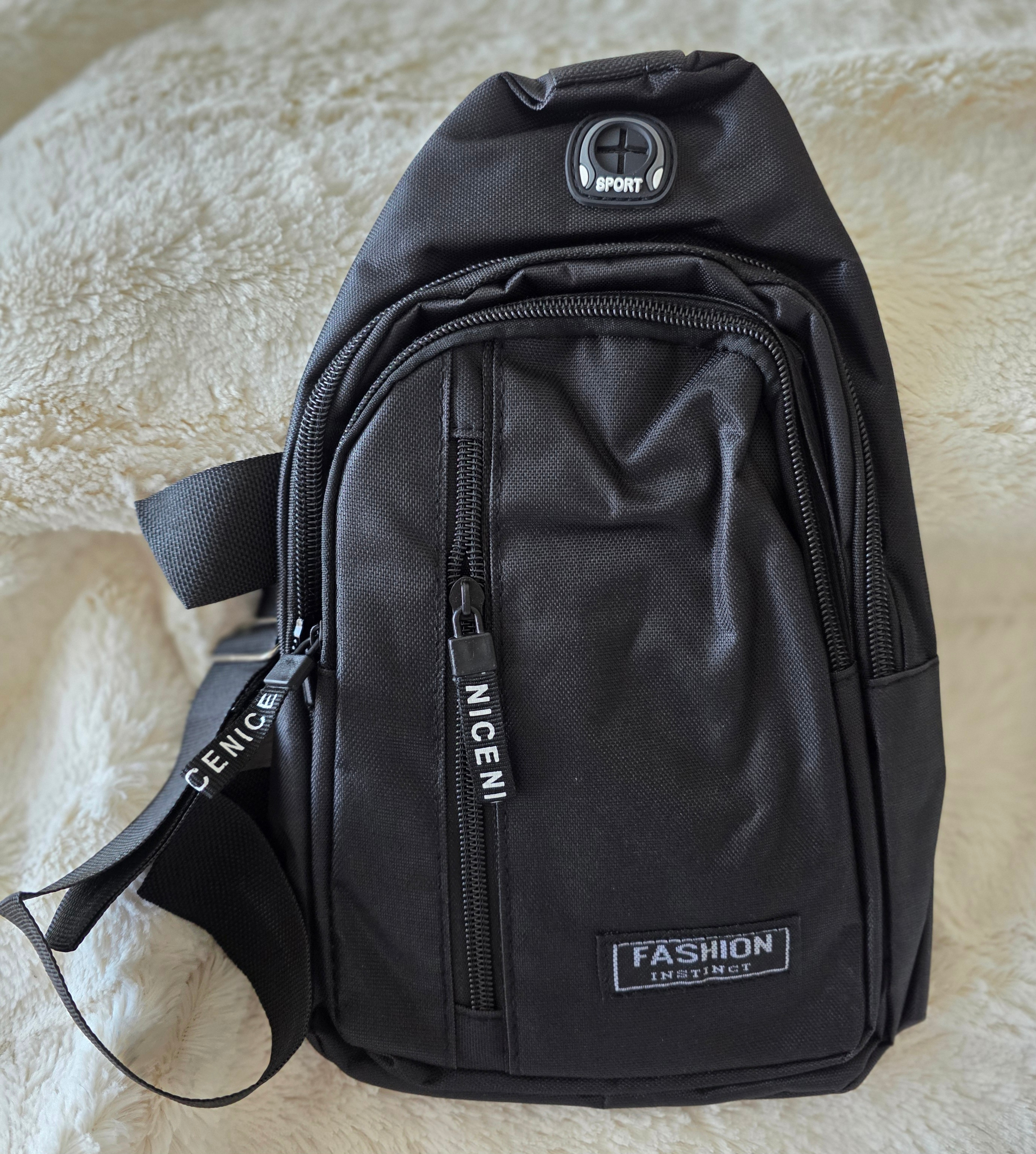 "FASHION INSTINCT" BLACK-Unisex-Crossbody Bag/Sling Bag-NEW - photo 3
