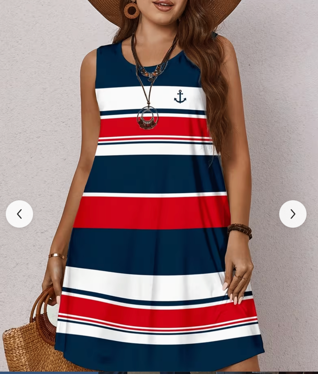 Robe Grande Taille Tendance et Élégante pour Femme, 2XL & XL