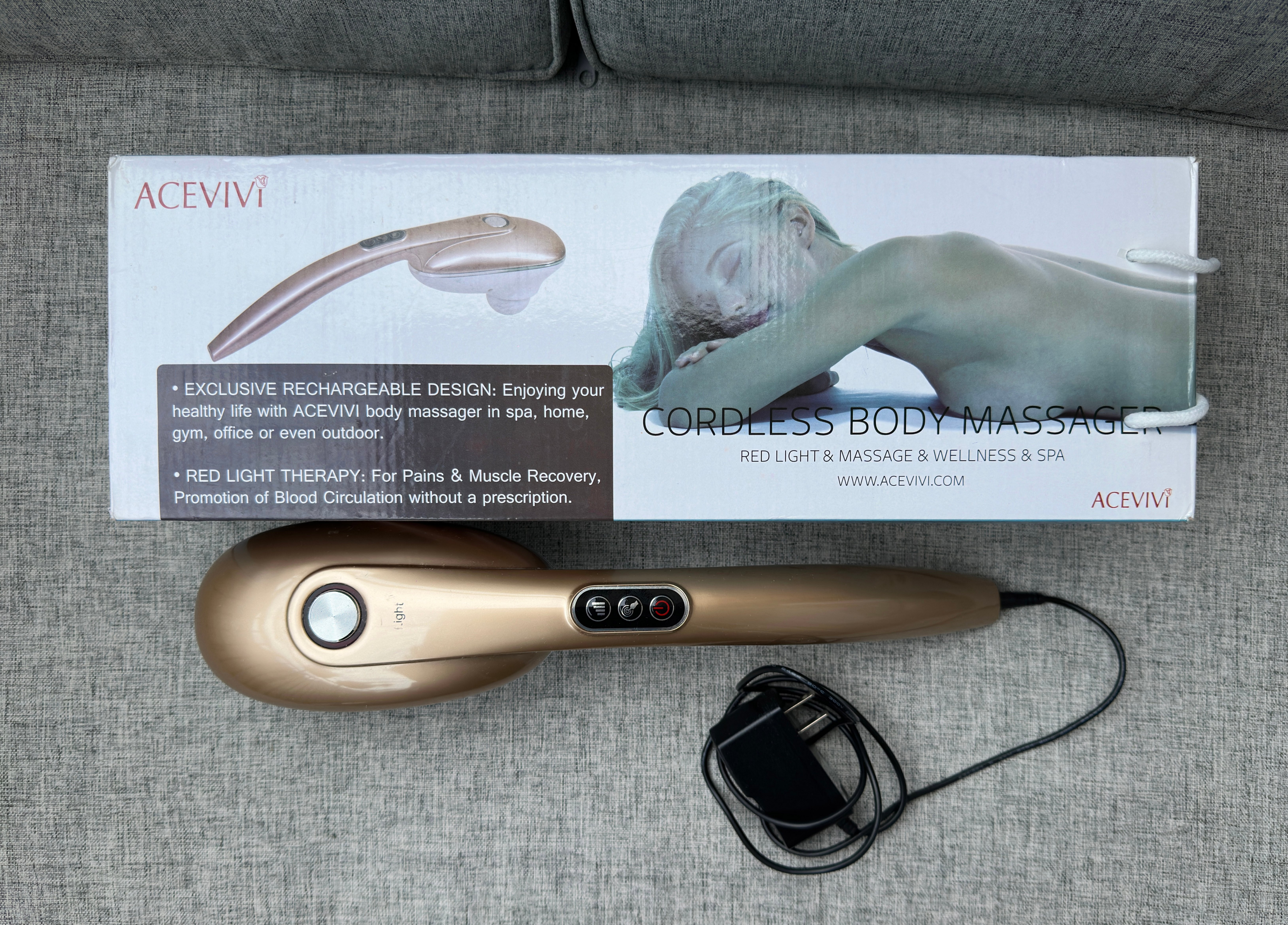Acevivi Cordless Red Light Massager with Heat - photo 3