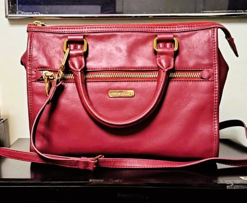 Cole Haan Smooth Genuine Leather Designer Luxury Satchel Handbag - photo 3