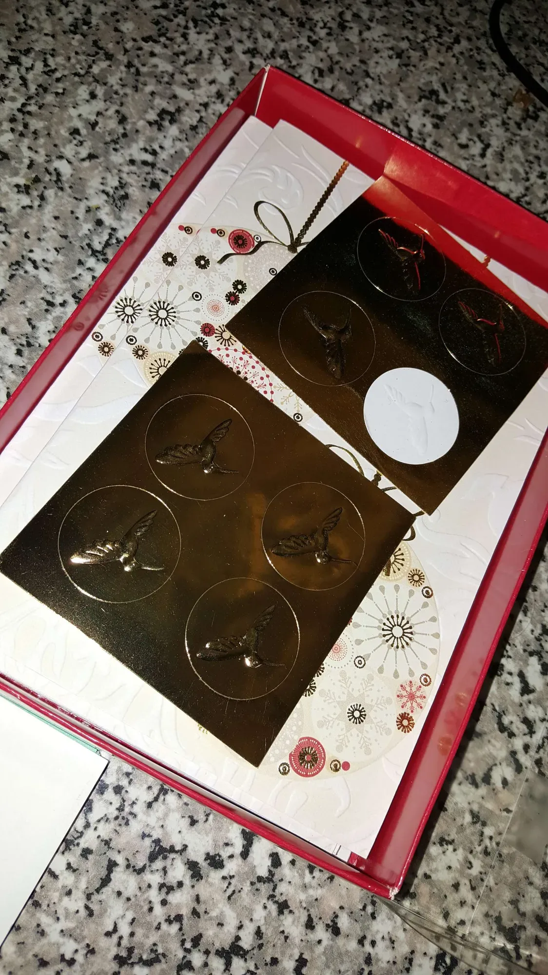 Merry Christmas Cards Embossed Card Board, Envelopes - photo 2