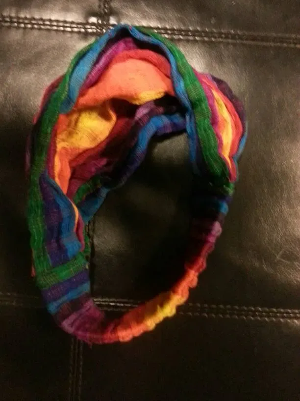 Rainbow Head Cover For Sun Protection And/Or Fashion - photo 2