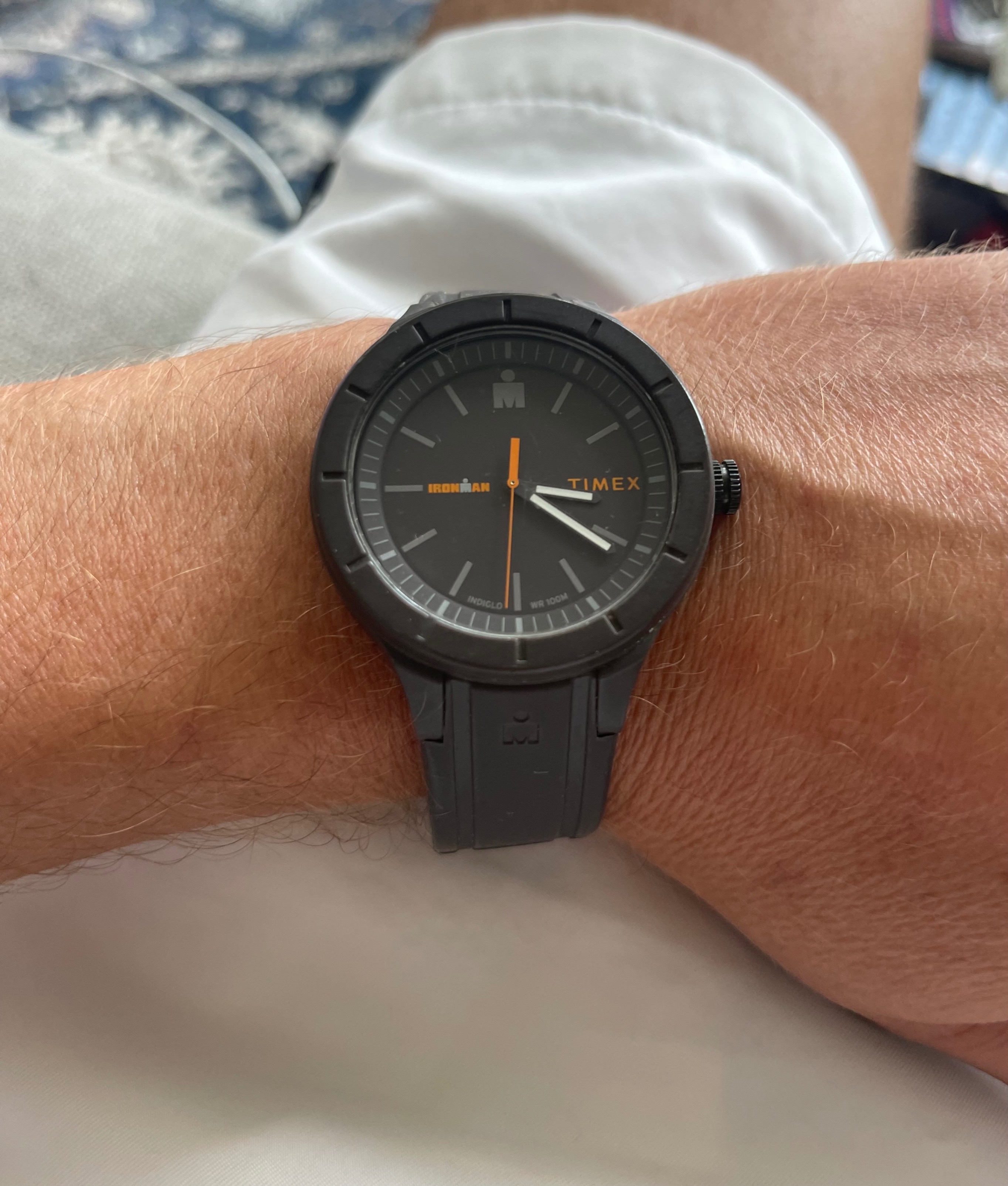 Timex Ironman Stealth Black Analog Watch T5K904 (RUNNING!)