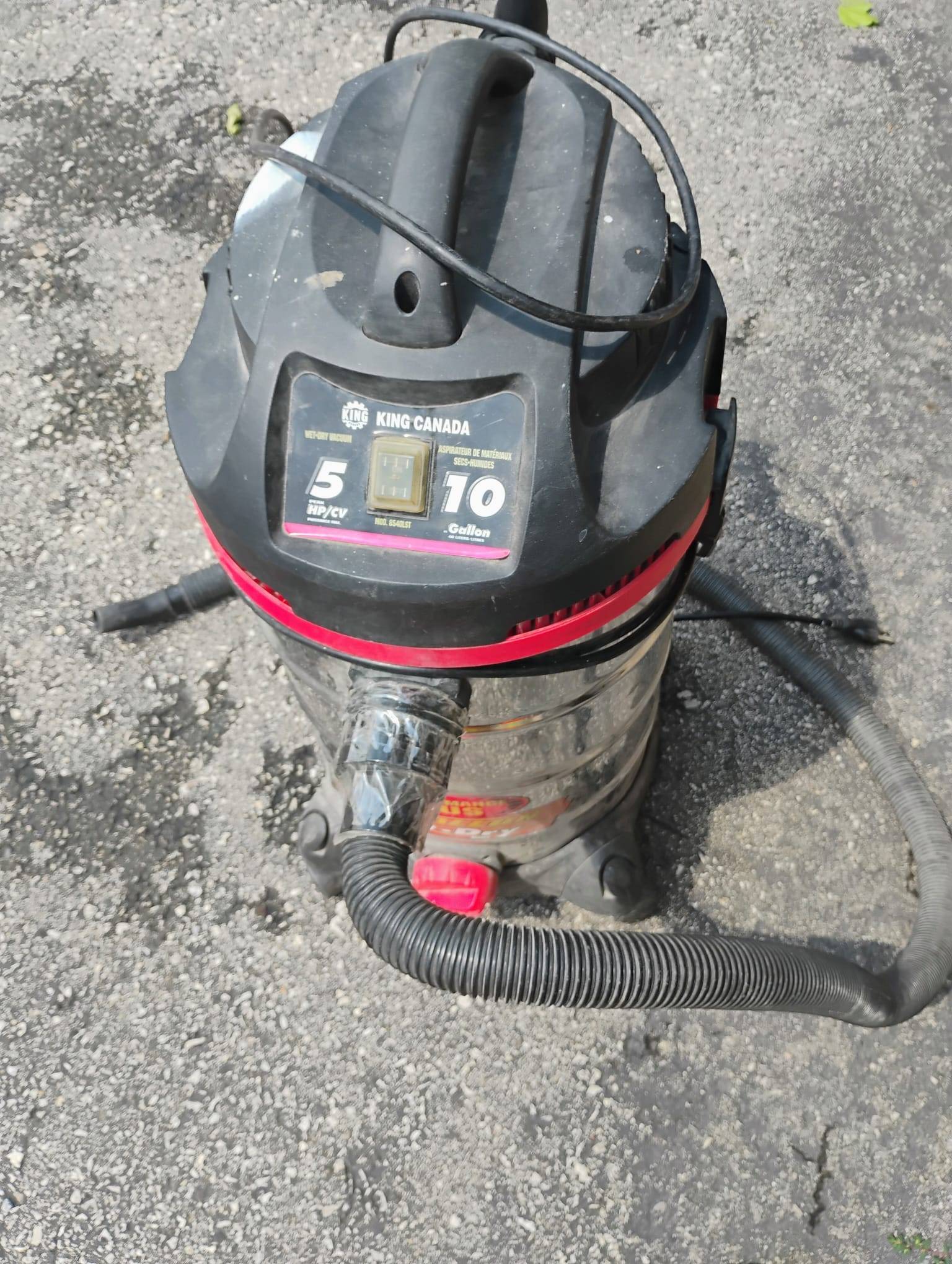 King Canada 10 Gallon Stainless Steel Wet/Dry Vacuum - photo 4