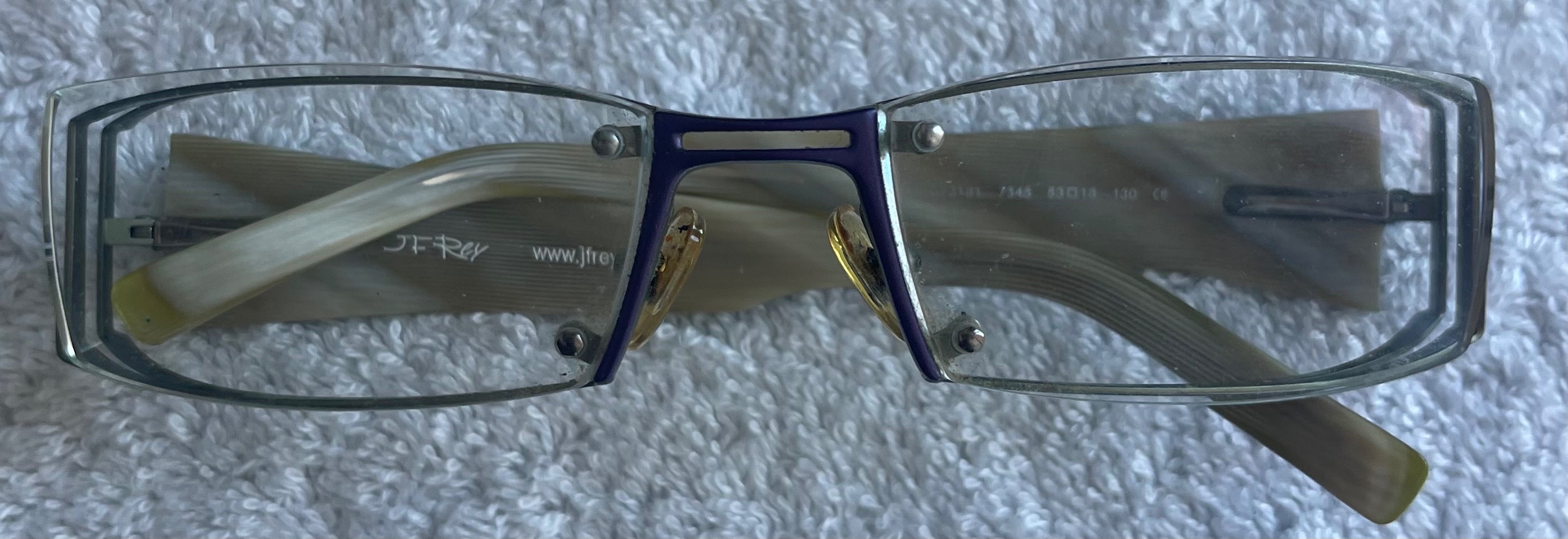 Vintage J.F. Rey France JF2181 Designer Frames (Purple/Mustard) - photo 3