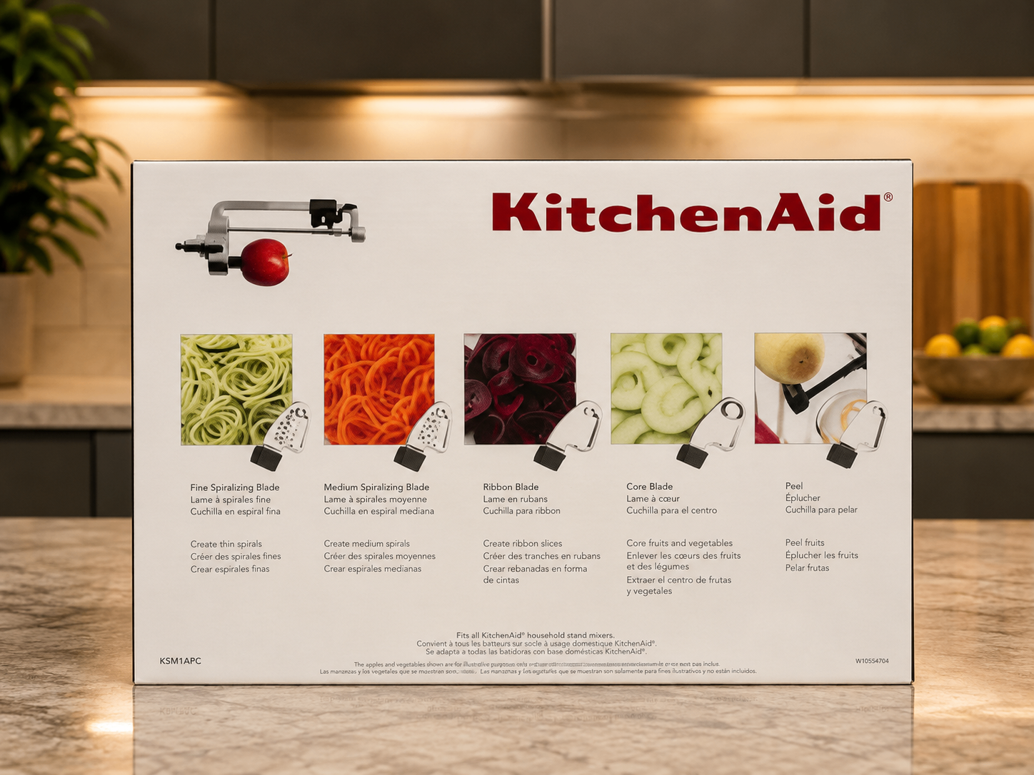 KitchenAid 5-Blade Spiralizer with Peel, Core & Slice Attachment - photo 3