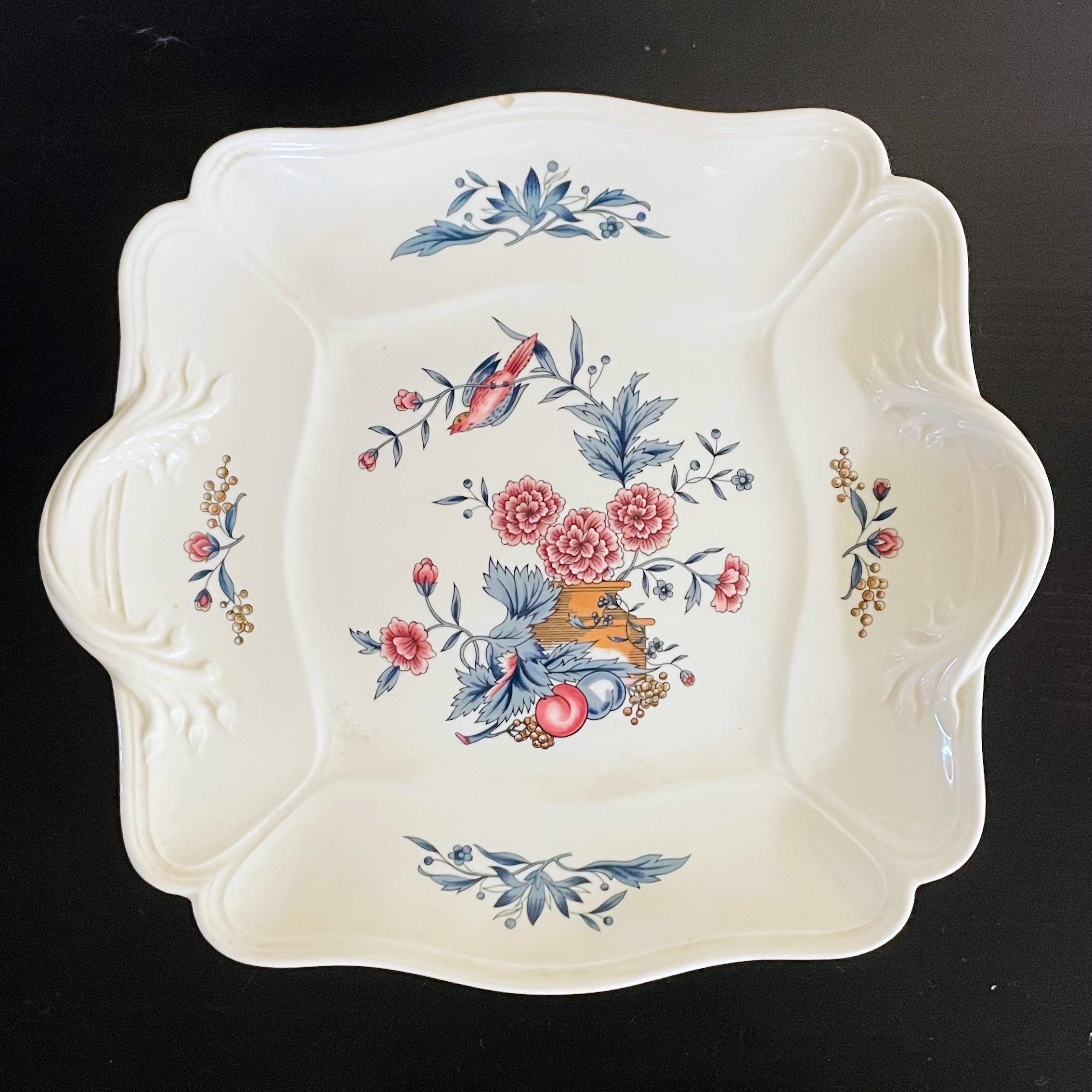 Square Handled Cake Plate Williamsburg Potpourri