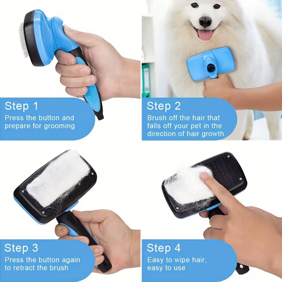 Self-Cleaning Slicker Brush for Pets - photo 5