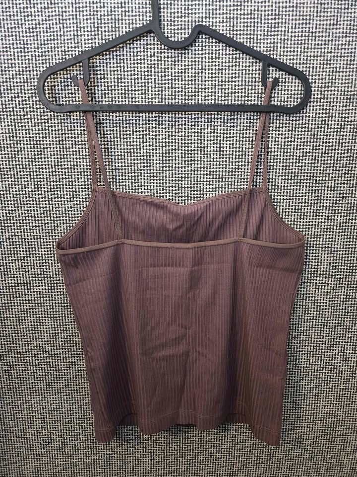 ARITZIA WILFRED SQUARE NECKLINE RIBBED TANK TOP WOMENS SIZE L - photo 2