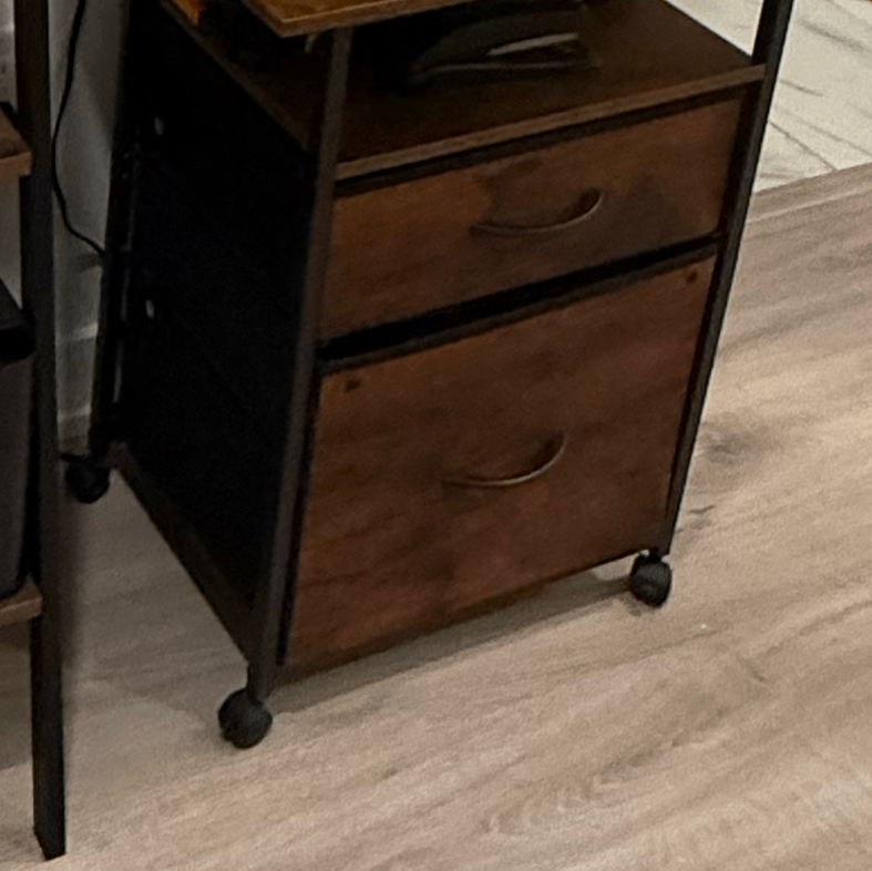 GYIIYUO Rolling File Cabinet w/ 24" Desktop - Like New - photo 2