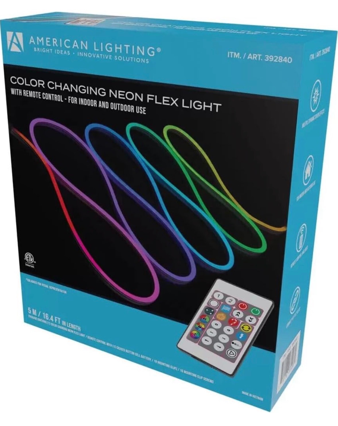 American Lighting Color-Changing Neon Flex Lights