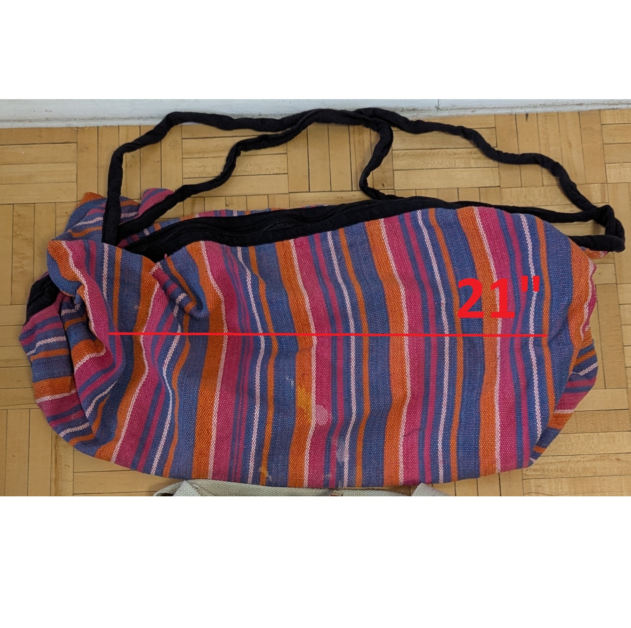 Yoga Women Rainbow Canvas Bag Tote/Beach Handbag Purse, Cute Tot