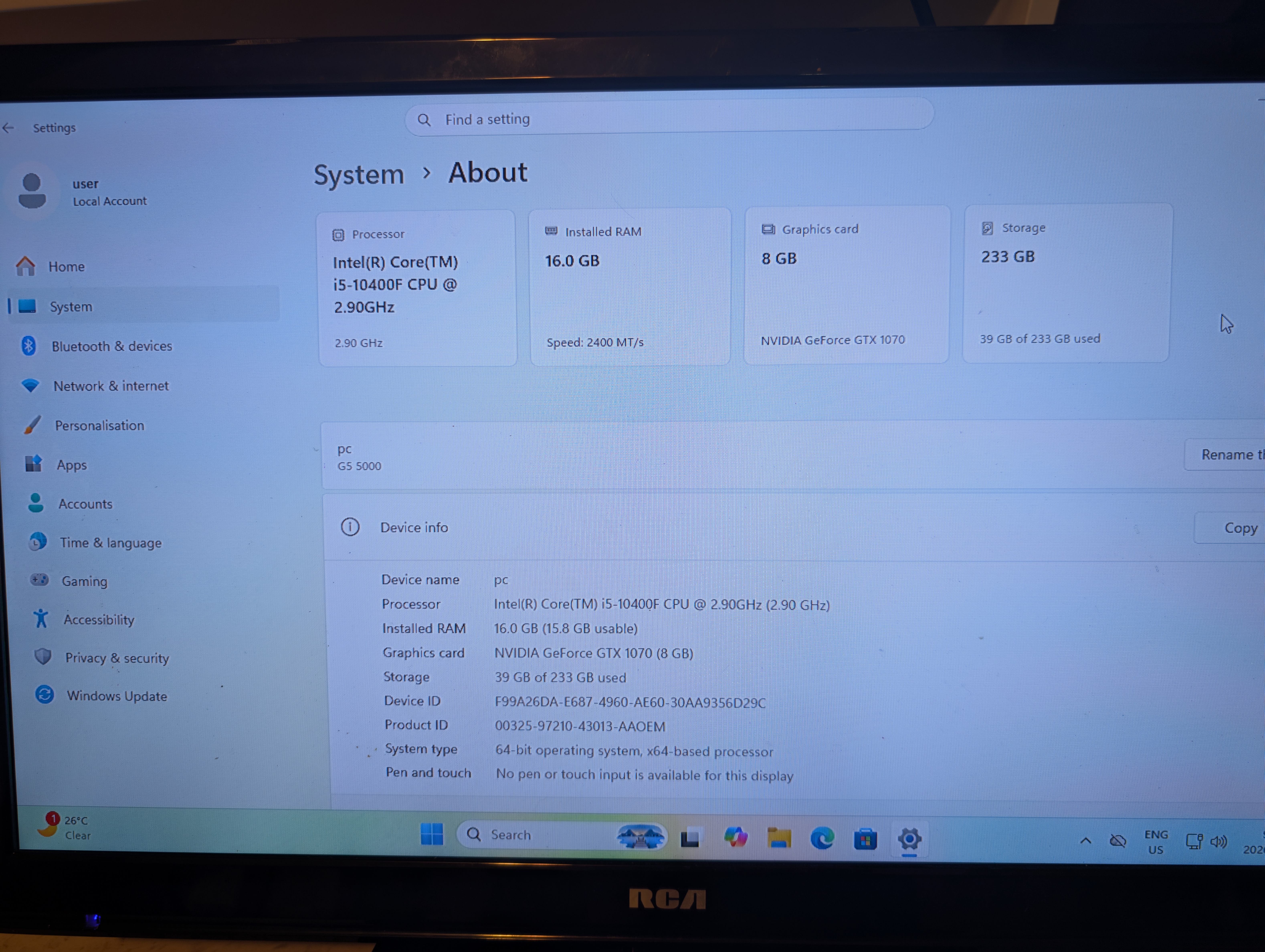 Dell G5 1080p Gaming PC - photo 5