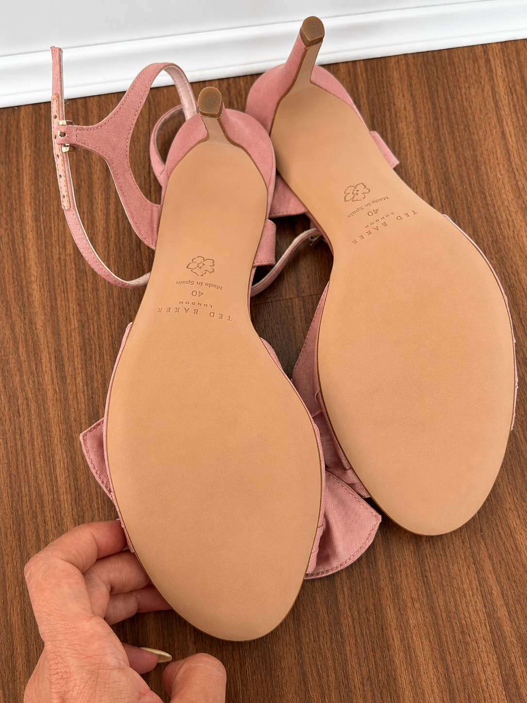 Ted Baker Pink Bow Heeled Sandals – Women's Size 39 - photo 2