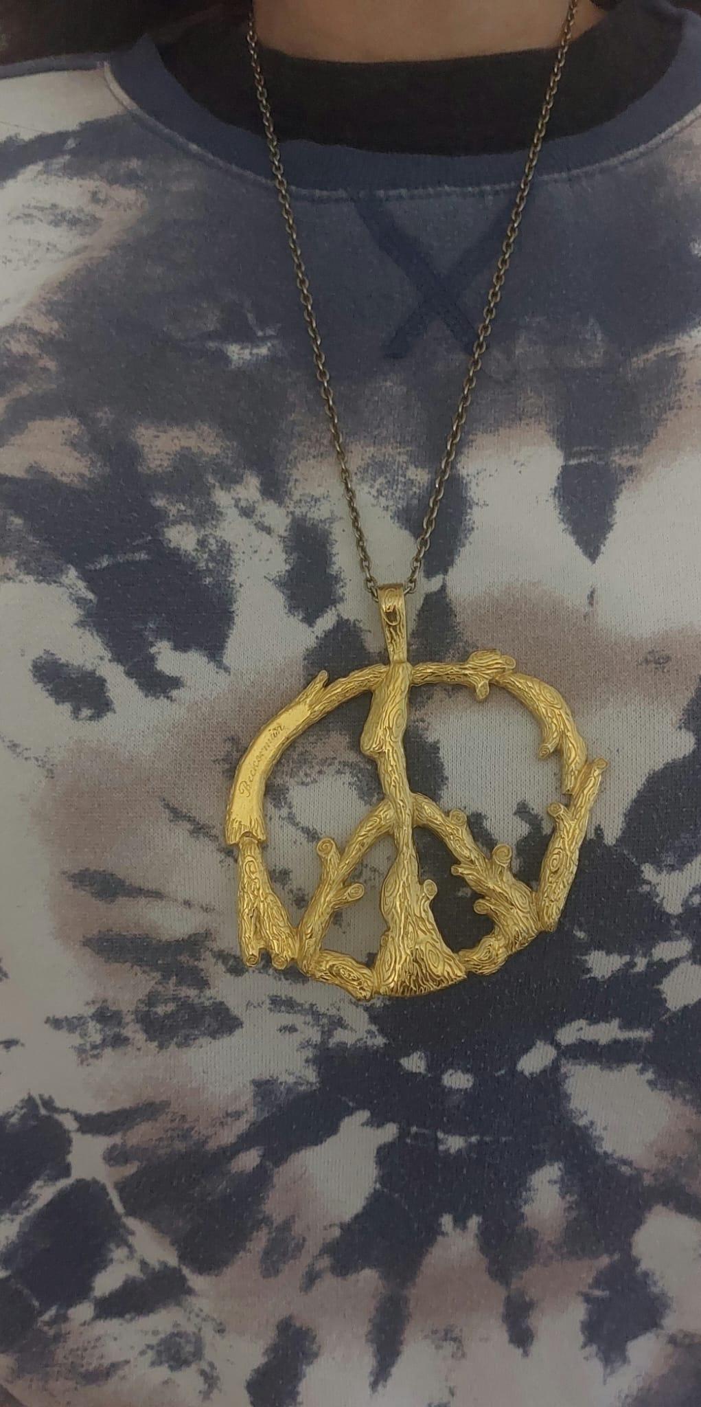 Beckerman Sisters Peace Pendant & Chain